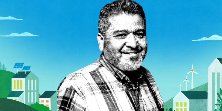 Gilbert Blue Feather Rosas